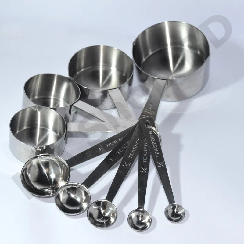 Stainless Steel Measuring Cup Set (9 Pcs) ছবি 2
