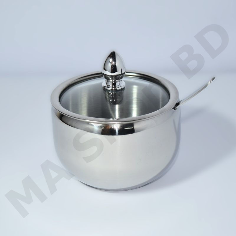 Mirror Finish Stainless Steel Sugar Pot